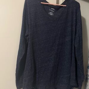 Sonoma Women's Dark Blue Long Sleeve Top